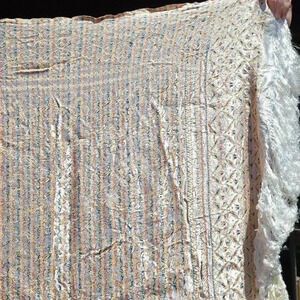 Antique  Silk Damask Shawl